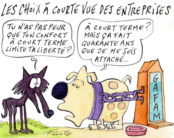 Dessin: Avec la dictature du court terme : nos entreprises sacrifient-elles leur avenir technologique ?